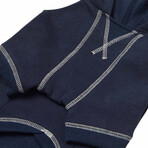 Soft & Comfy Dog Hoodie // Midnight Blue (Back Length 10")