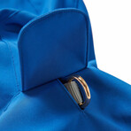 Waterproof Softshell Hooded Raincoat + Windbreaker // Dazzling Blue (Size 10)