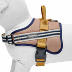 3M Reflective Multi-colored Stripe Service Dog Harness // Olive & Blue-Gray (Medium)