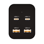 Omega 200W USB-C GaN Charger (Black)