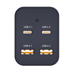 Omega 200W USB-C GaN Charger (Black)