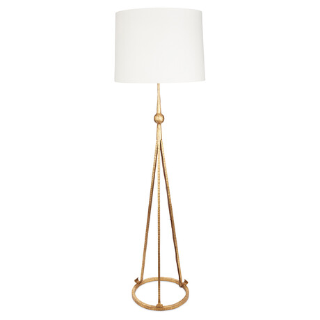 Celia Tripod Floor Lamp // Gold