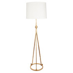 Celia Tripod Floor Lamp // Gold