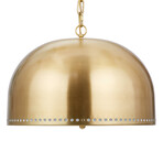Theo Dome 18" Pendant // Polished Brass