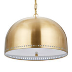 Theo Dome 18" Pendant // Polished Brass