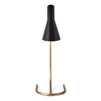Penelope Task Lamp // Brass + Black