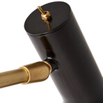 Penelope Wall Sconce // Brass + Black