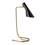 Penelope Task Lamp // Brass + Black