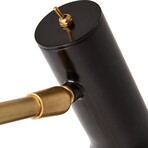 Penelope Task Lamp // Brass + Black