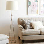 Celia Tripod Floor Lamp // Silver