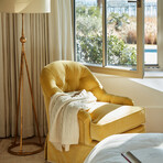 Celia Tripod Floor Lamp // Gold