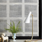 Penelope Task Lamp // Brass + White