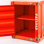Container Side Table // One Door // Orange