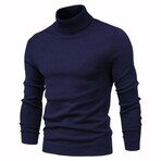 Turtleneck Sweater // Dark Blue (L)