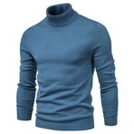 Turtleneck Sweater // Blue Mist (L)