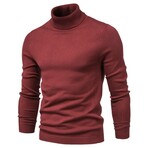 Turtleneck Sweater // Wine Red (M)