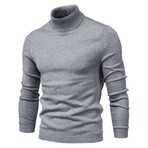 Turtleneck Sweater // Gray (L)