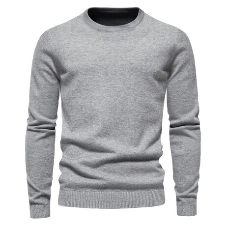 Crew Neck Sweater // Gray (XS)