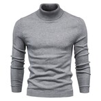 Turtleneck Sweater // Gray (L)