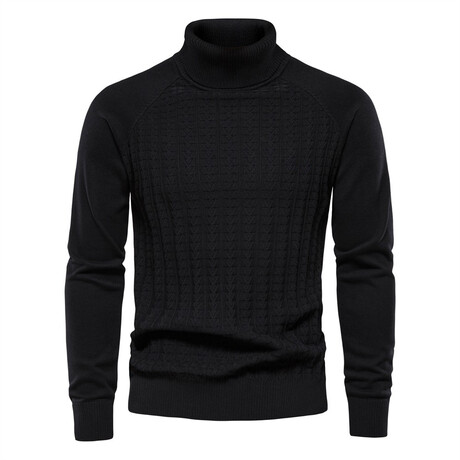 Y334-BLACK // Turtleneck Sweater // Black (XS)