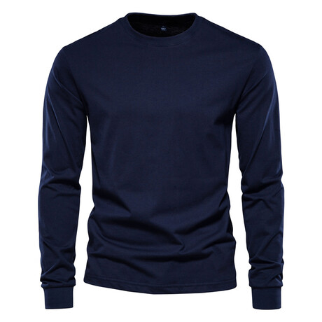 Long Sleeve T-Shirt // Dark Blue (XS)