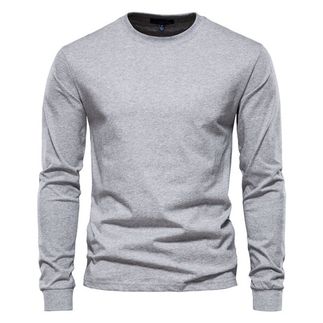 Long Sleeve T-Shirt // Light Gray (XS)