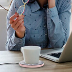 Desktop Coffee Heater // Pink
