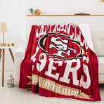 NFL 49ers Sherpa Oversized Throw