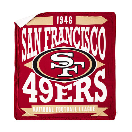 NFL 49ers Sherpa Oversized Throw