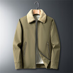 Sherpa Collar Jacket // Khaki (S)