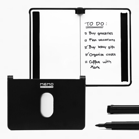 The Whiteboard Wallet // Charcoal Black