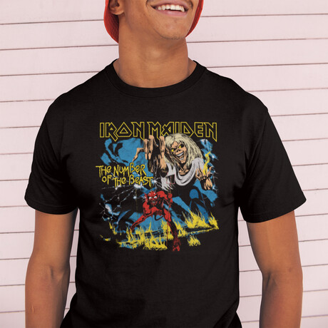Iron Maiden // Short Sleeve // Graphic T- Shirt // The Number of the Best (XS)