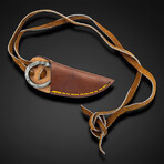Obscure Antiquity Damascus Twisted Neck Knife Necklace