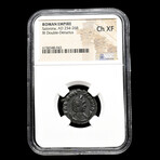 Roman Empress Coin With Goddess Vesta // 256-268 AD