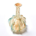 Gorgeous Roman Ribbed-Glass Bottle // 2nd-3rd Century