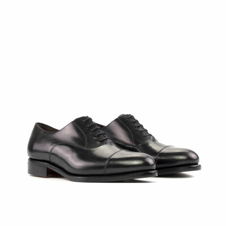 Paul Oxford Cap Toe // Black (US 7 // D // Regular)