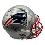 Tom Brady, Rob Gronkowski & Julian Edelman // New England Patriots // Autographed Speed Authentic Helmet