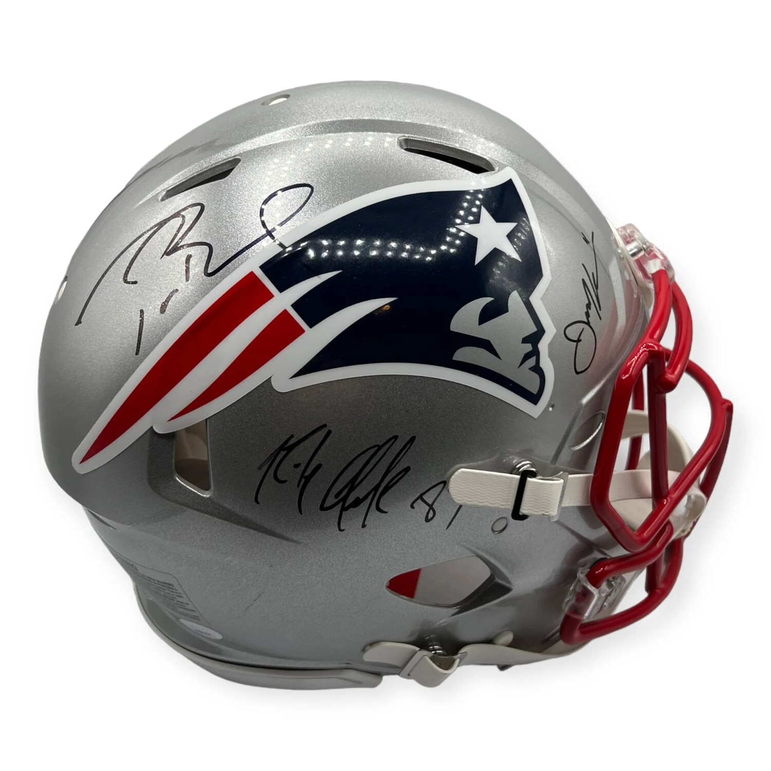 Tom Brady and Rob Gronkowski Autographed New England Patriots