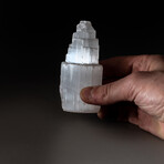 Genuine Small Cats-Eye Selenite Castle Tower // 187 g