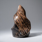 Genuine Polished Black Moonstone Flame // 1.5 lb