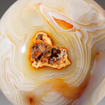 Genuine Polished Carnelian Sphere with Acrylic Display Stand // 3.5 lb