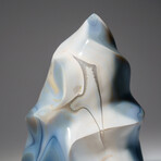 Genuine Polished Blue Chalcedony Orca Stone Freeform Flame // 2.5 lb