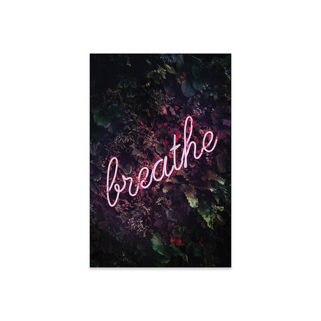 Breathe Neon Print // Grace Digital Art Co