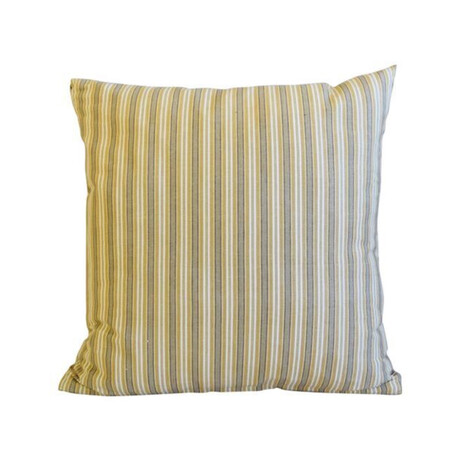 French Mustard/Moss/Gold Striped Pillow