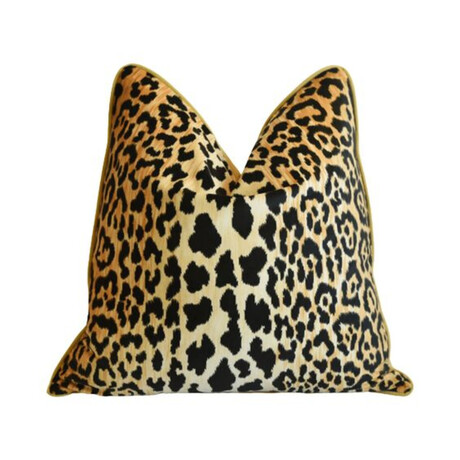 Leopard Spot Safari Velvet Pillow