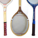 Vintage Decorative Tennis Racquets, S/3