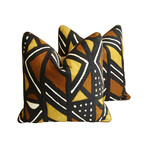 Malian Mud-Cloth Pillows, Pair