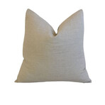 Navy Cotton-Blend Nautical Coast Pillow