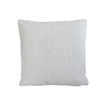 Ivory-Colored Curly Looped Bouclé Pillow 12