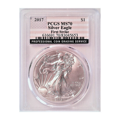2017 $1 Silver Eagle First Strike MS 70 653
